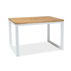 Stôl z dubového dreva Loras II 150 cm / Biela