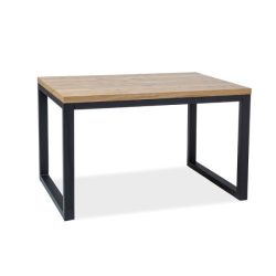 Stôl z dubového dreva Loras II 150 cm / Čierna