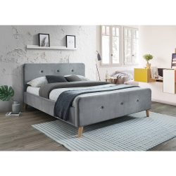 Posteľný rám Marco 160 cm Zamat / Sivý