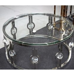 Konferenčný stolík Marquesa 90 cm / Strieborná