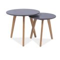Konferenčný stolík Mery 120 cm / Biela
