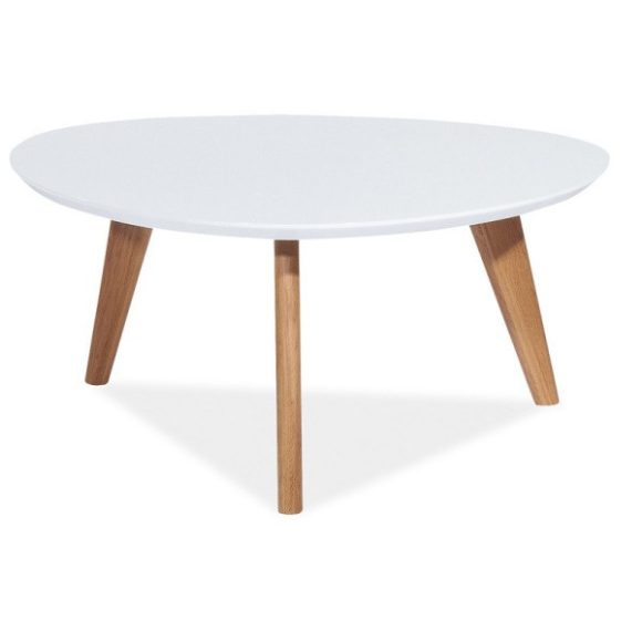 Odkladací stolík Milan S1 / Biela