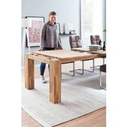   Rozkladací jedálenský stôl z dubového dreva NANTES 200 – 280 cm