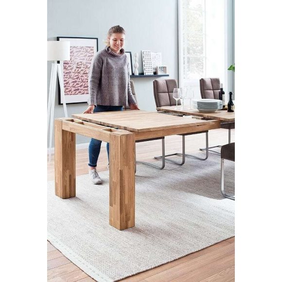 Rozkladací jedálenský stôl z dubového dreva NANTES 200 – 280 cm