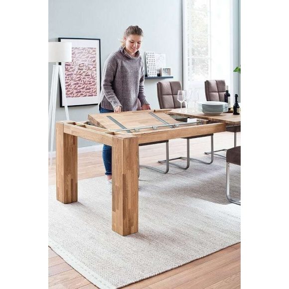 Rozkladací jedálenský stôl z dubového dreva NANTES 200 – 280 cm