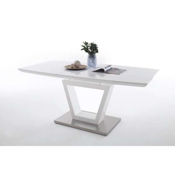 Jedálenský stôl Nino 140 cm Čierna / Sklo