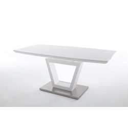 Jedálenský stôl Nino 140 cm Čierna / Sklo
