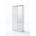   Vešiakový panel Ottilia 91 x 25 x 135 cm Vysoký lesk Biela