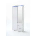   Vešiakový panel Ottilia 91 x 25 x 135 cm Vysoký lesk Biela