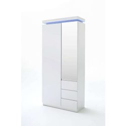   Vešiakový panel Ottilia 91 x 25 x 135 cm Vysoký lesk Biela
