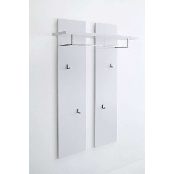 Komoda s policami Ottilia 91 x 38 x 97 cm Vysoký lesk Biela