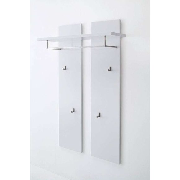Komoda s policami Ottilia 91 x 38 x 97 cm Vysoký lesk Biela
