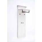 Otvorená komoda Odell 120 x 80 x 40 cm / Borovica / Biela