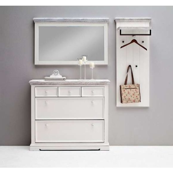 Zrkadlo Odell 59 x 145 x 5 cm / Borovica / Biela