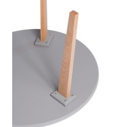 Jedálenský stôl Oslo 120 cm Sklo / Dub