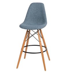 Barová stolička P016W Duo / Modrá – Sivá