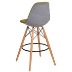 Barová stolička P016W Duo / Zelená – Sivá