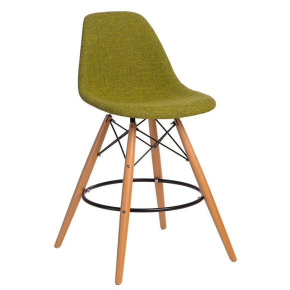 Barová stolička P016W Duo / Zelená – Sivá