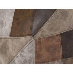 Barová stolička P016W / Hnedý patchwork