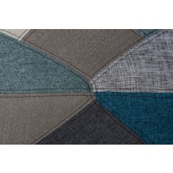 Barová stolička P016W / Modrý patchwork
