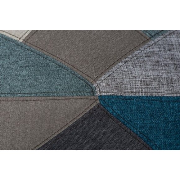 Barová stolička P016W / Modrý patchwork