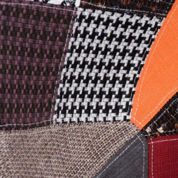 Barová stolička P016W / Farebný patchwork