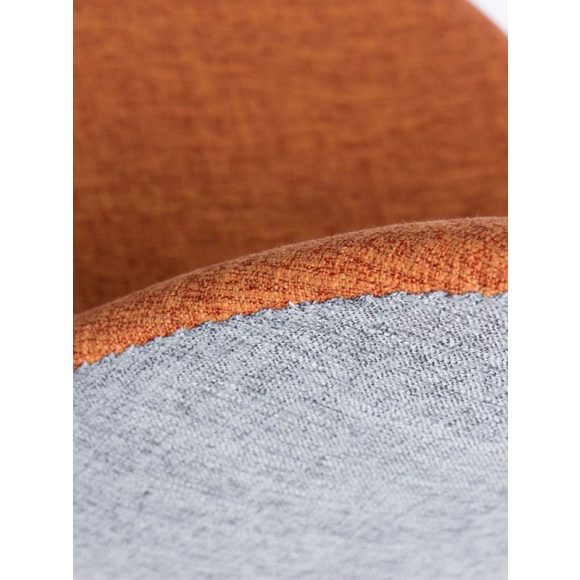 Barová stolička P016W Duo / Oranžová – Sivá