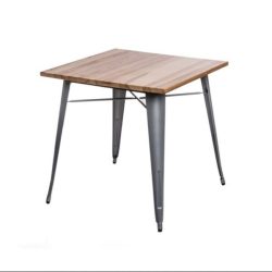 Barová stolička Paris Wood 65 cm Žltá / Prírodná