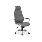 Otočná stolička Q-035 Sivá / Biela