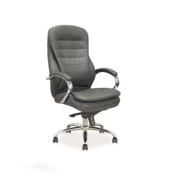 Otočná stolička Q-154 Koža / Čierna