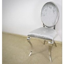 Stolička Sasha B408 / Strieborná Béžová