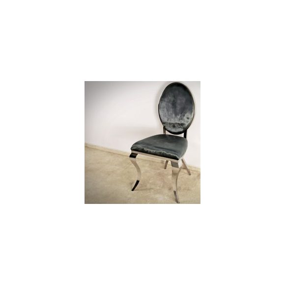 Konferenčný stolík Silver A 80 cm / Čierna / Strieborná