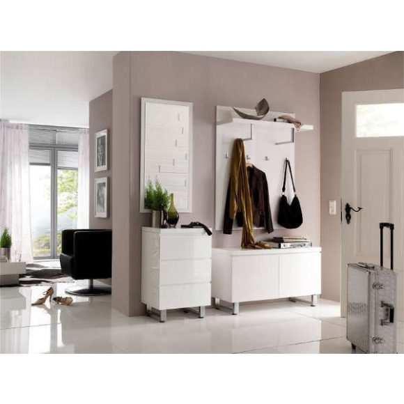 Komoda Sommer 53 x 82 x 38 cm Vysoký lesk Biela