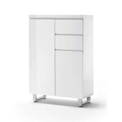   Šatníková skriňa Sommer 62 x 195 x 38 cm Vysoký lesk Biela