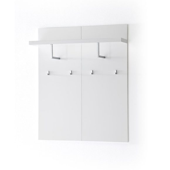 Vešiakový panel Sommer 51 x 121 x 25 cm Vysoký lesk Biela