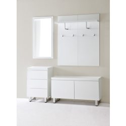 Vešiakový panel Sommer 51 x 121 x 25 cm Vysoký lesk Biela