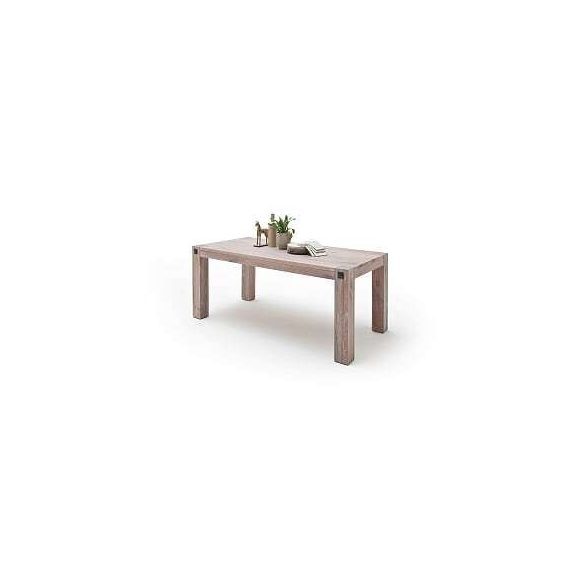 Jedálenský stôl z dubového dreva LEEDS 180 cm / Bielený dub