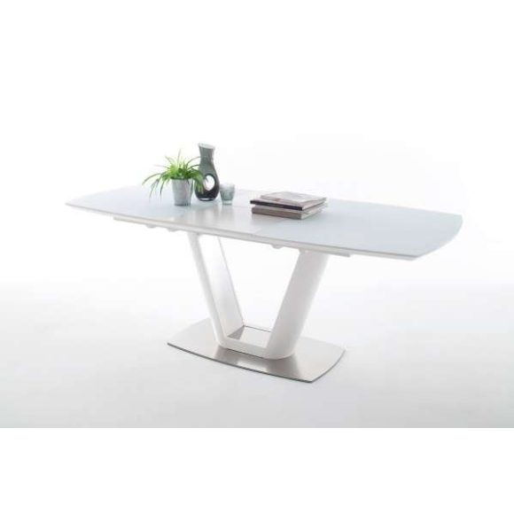 Rozkladací jedálenský stôl Vanita 160 – 210 cm Biela