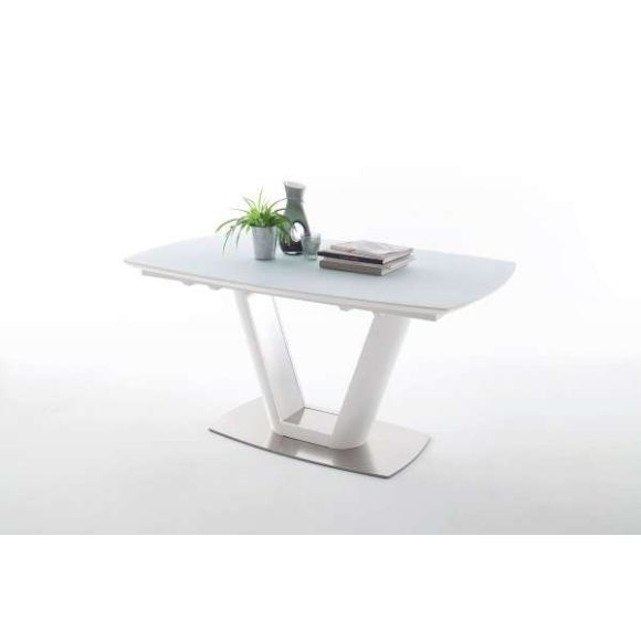 Rozkladací jedálenský stôl Vanita 160 – 210 cm Biela