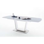   Rozkladací jedálenský stôl Xander 180 – 230 cm Biela / Sivá