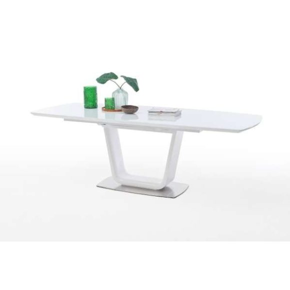 Rozkladací jedálenský stôl Xander 180 – 230 cm Biela / Sivá